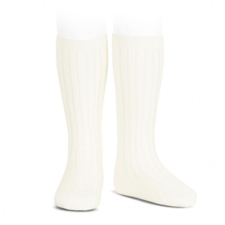 basic rib knee high socks 303 beige
