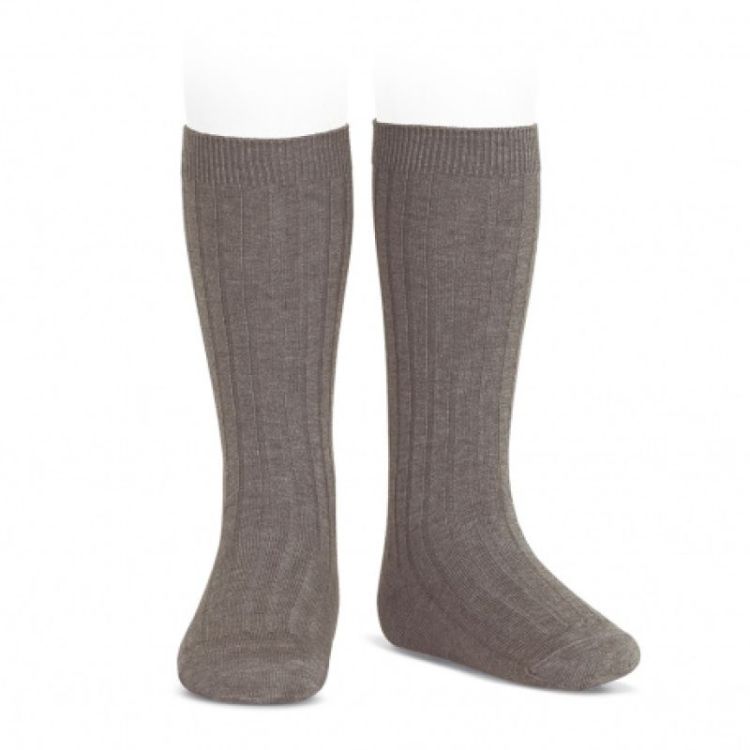 basic rib knee high socks 356 trunk