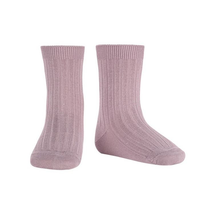 basic rib short socks 130 pearl