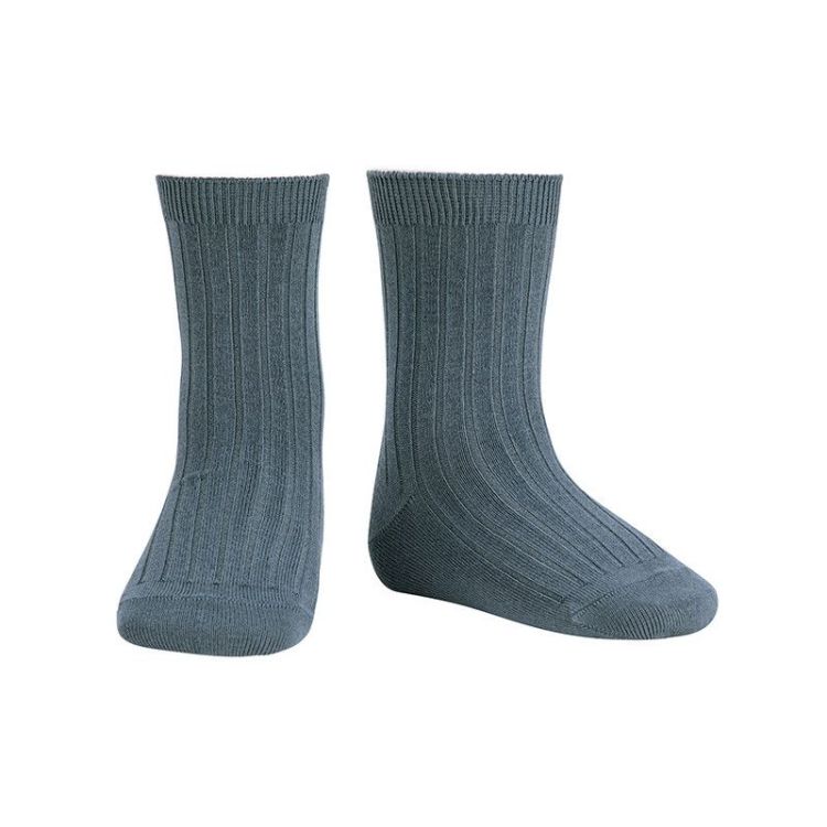 basic rib short socks 252 zinc
