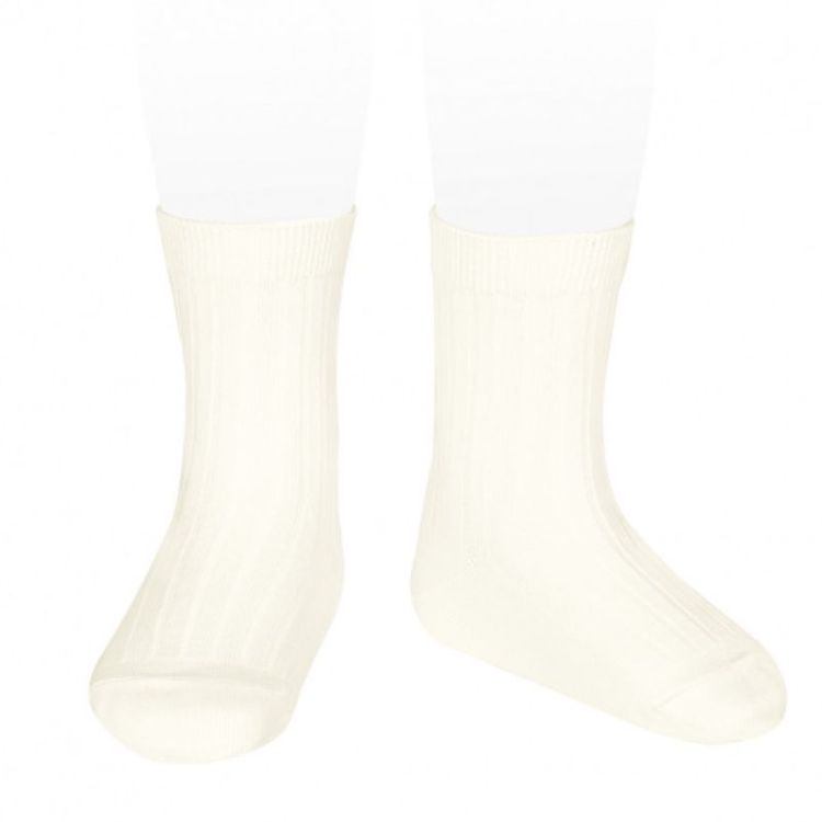 basic rib short socks 303 beige