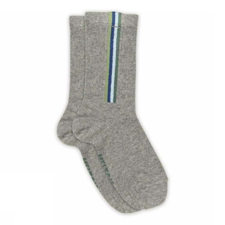 Vertical stripes socks 4052 Light Grey