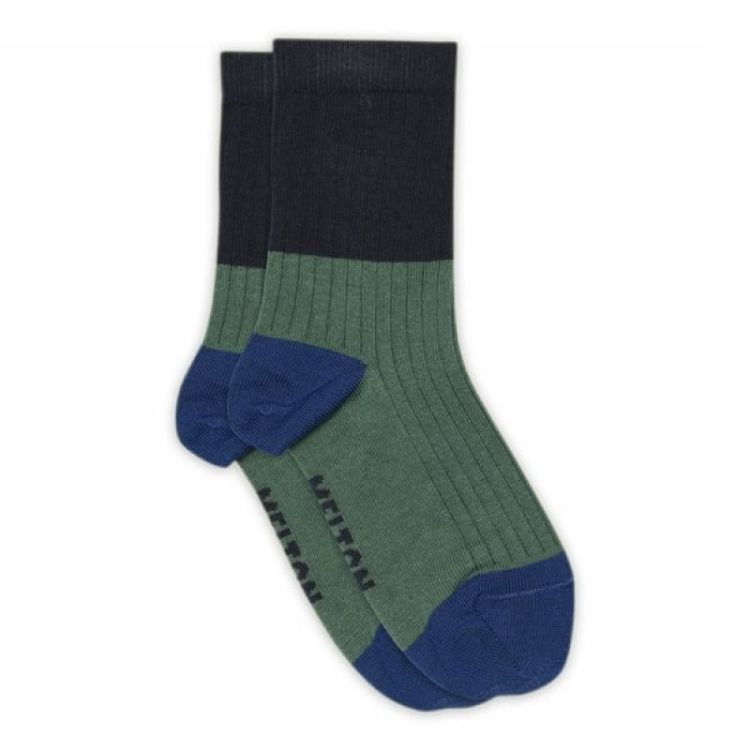 Block colour socks 285 Marine