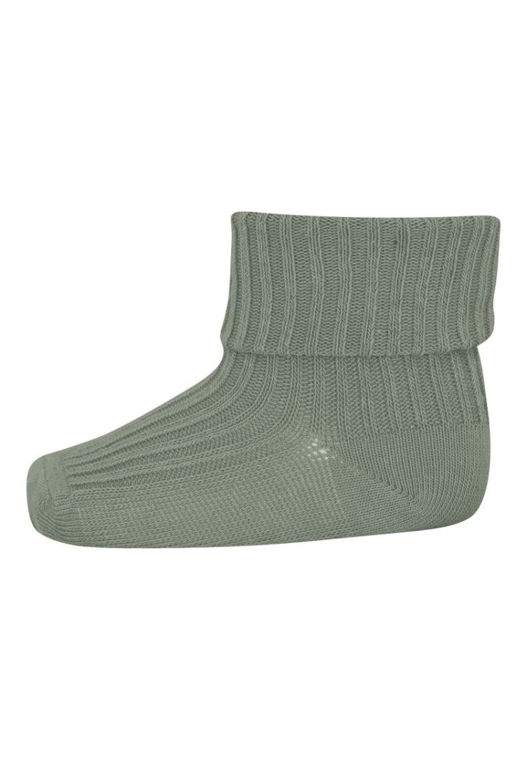 Wool rib baby socks 115 Lily Pad