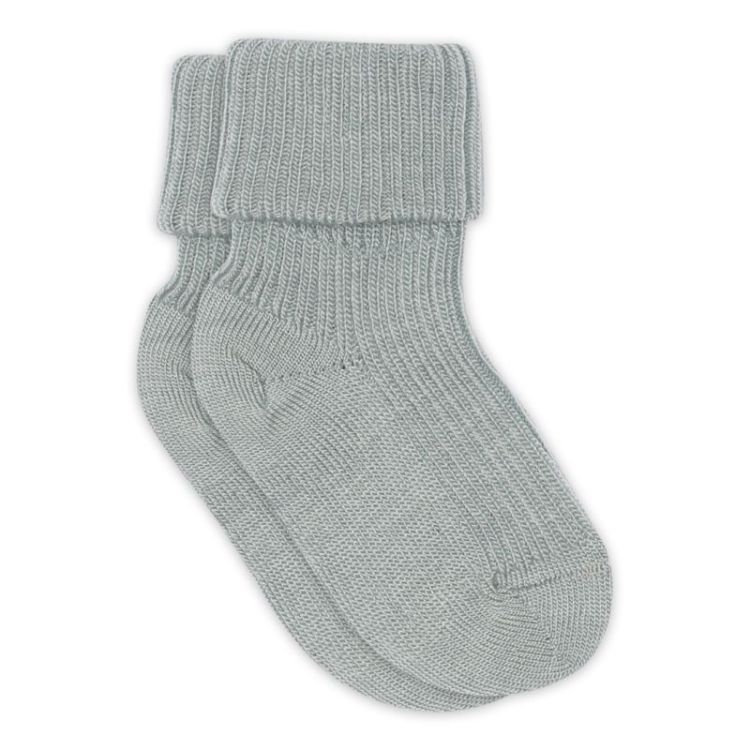 Wool rib baby socks 4082 Gray Mist