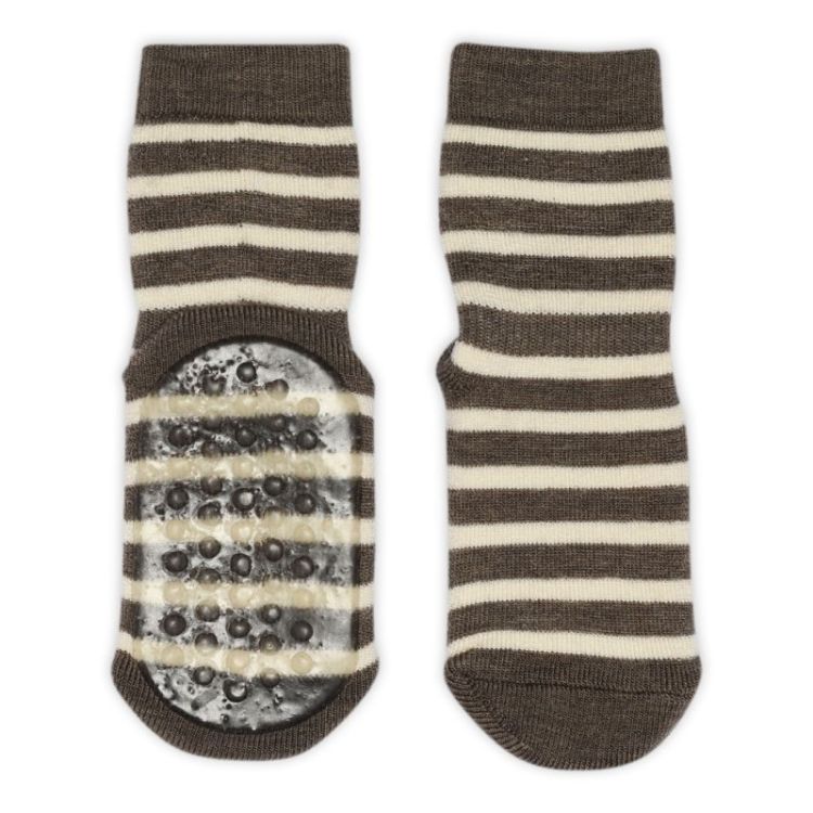 Elis socks - anti-slip 351 Brown Melan