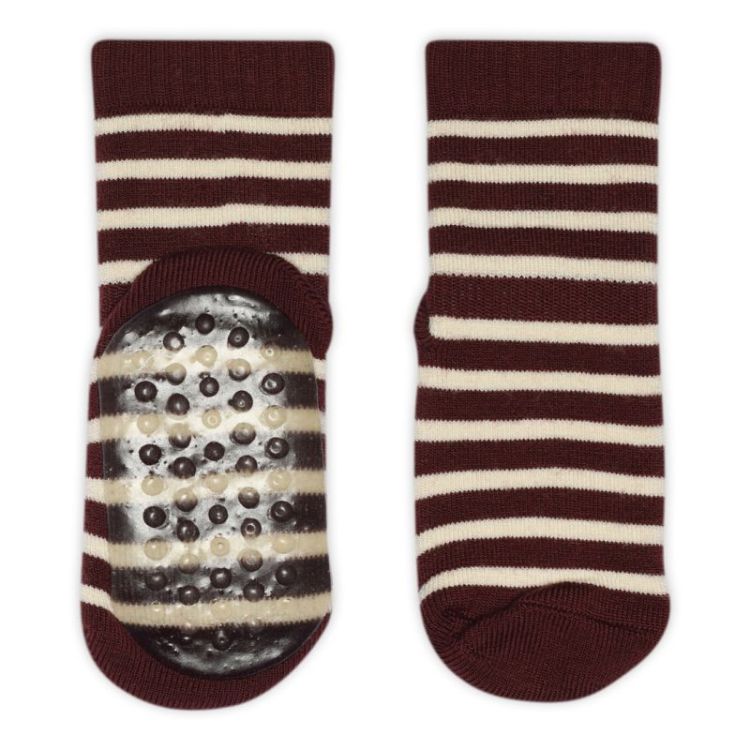 Elis socks - anti-slip 1451 Wine Red