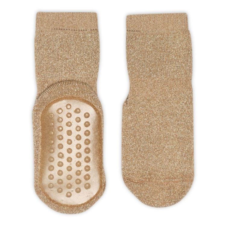 Celina glitter socks anti-slip 162 Golden Tan