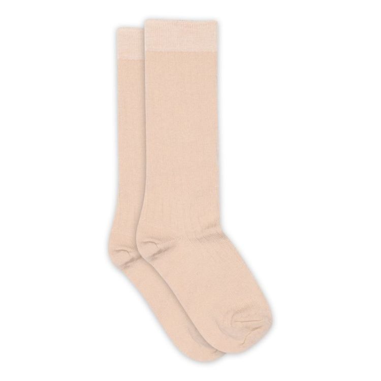 Wool rib knee socks 853 Rose Dust