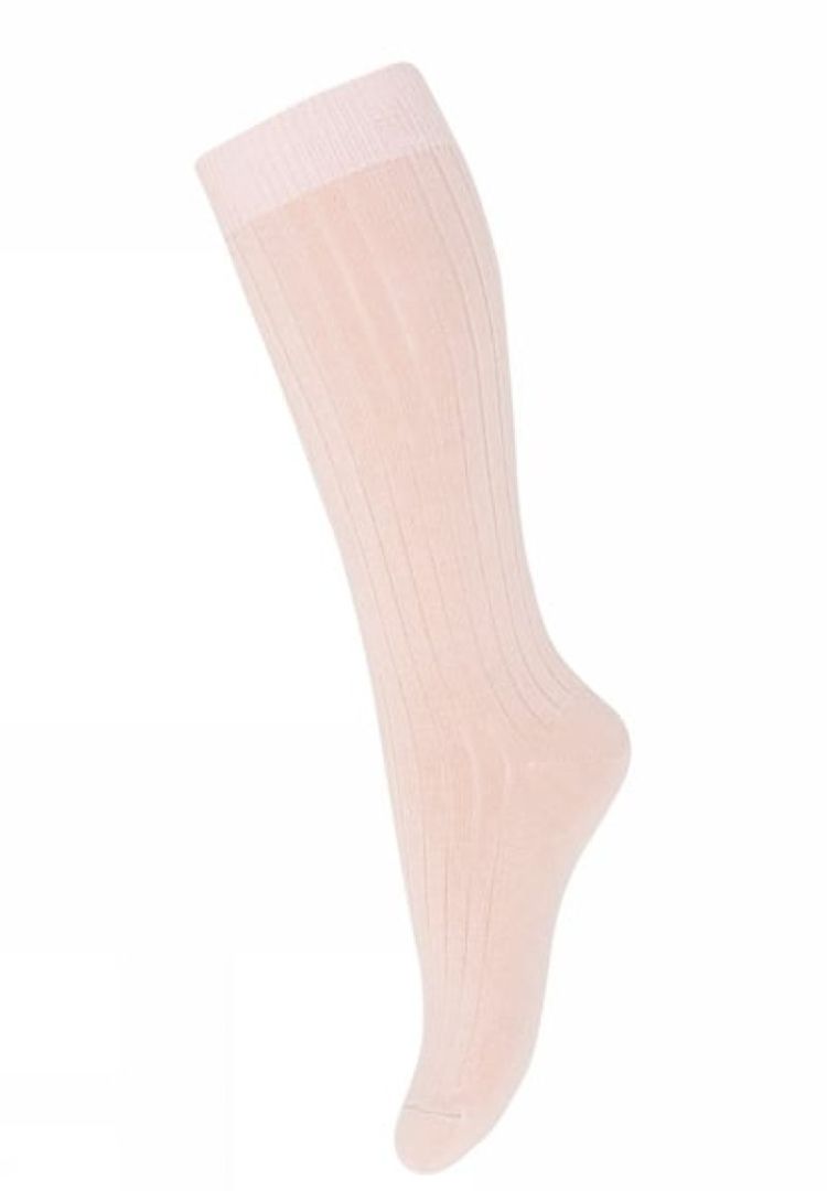 Wool rib knee socks 853 Rose Dust