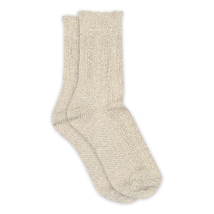 Celosia glitter socks 4109 Ecru