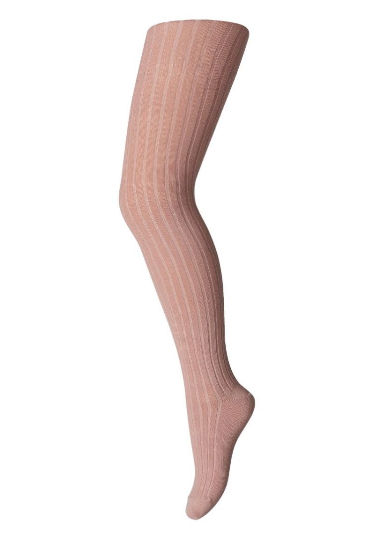 Cotton rib tights 188 Wood Rose