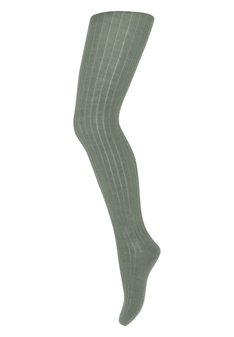 Wool rib tights 115 Lily Pad