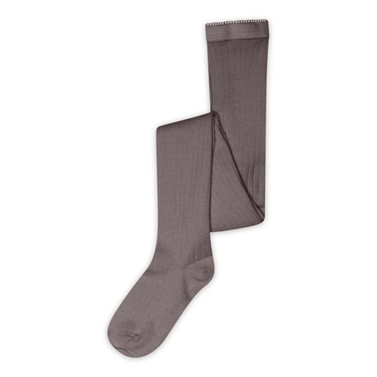 Wool rib tights 33 Dark Purple