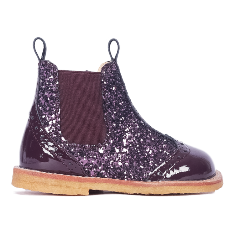 enkellaars aubergine