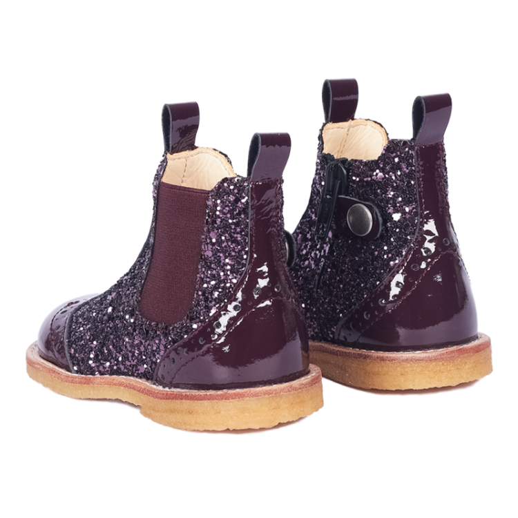 enkellaars aubergine