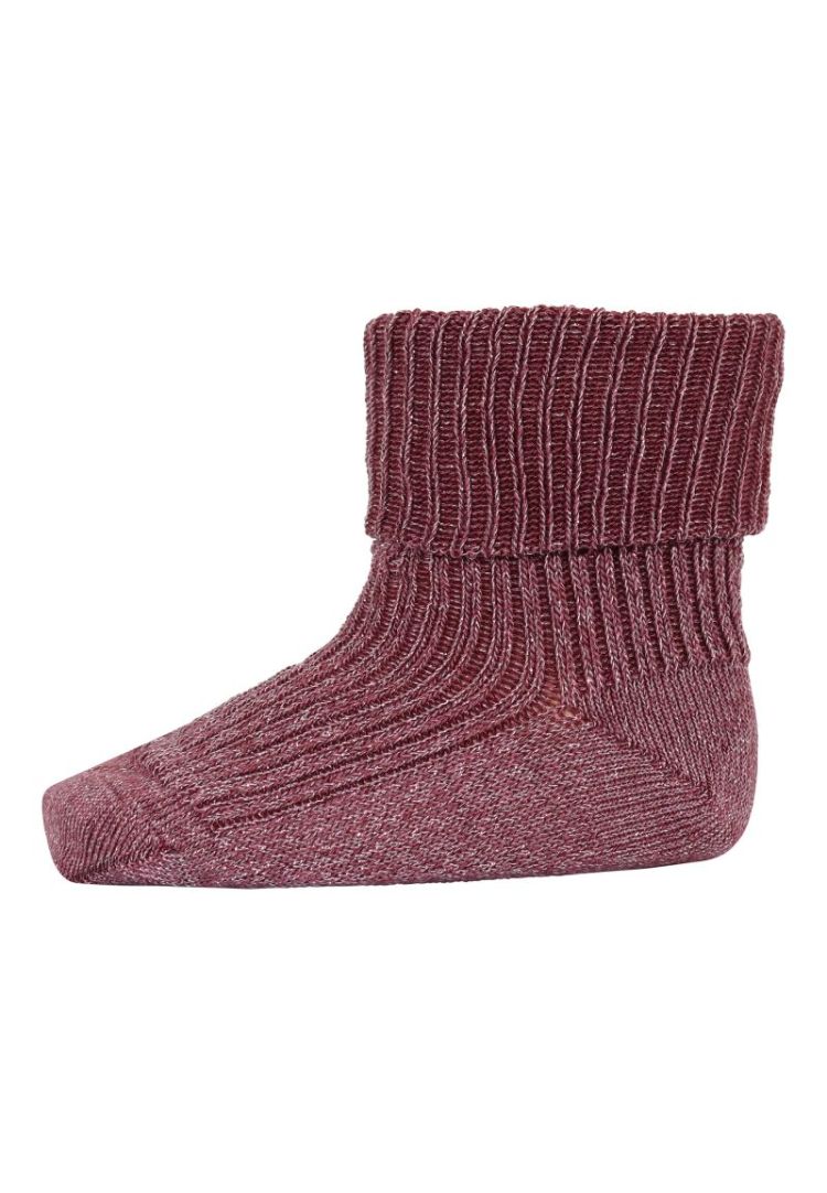 ida glitter socks 4070 maroon