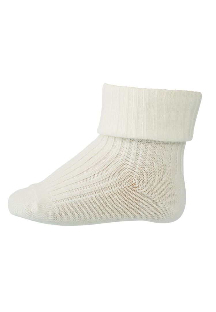 cotton rib baby socks 432 Snow White