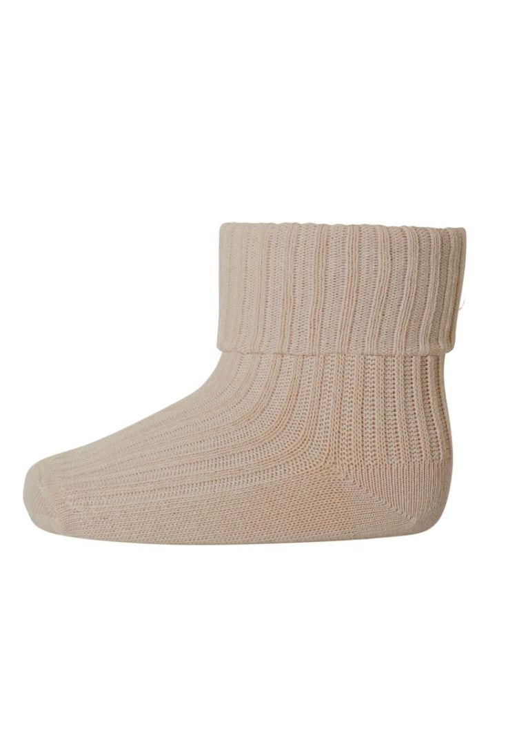 cotton rib baby socks 853 Rose Dust