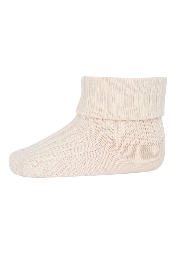 cotton rib baby socks 4109 Ecru