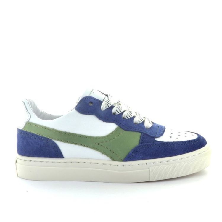 lage sneaker blu