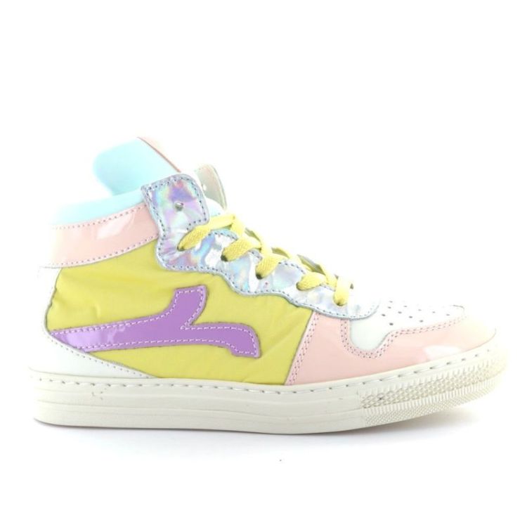 hoge sneaker rosa giallo lil