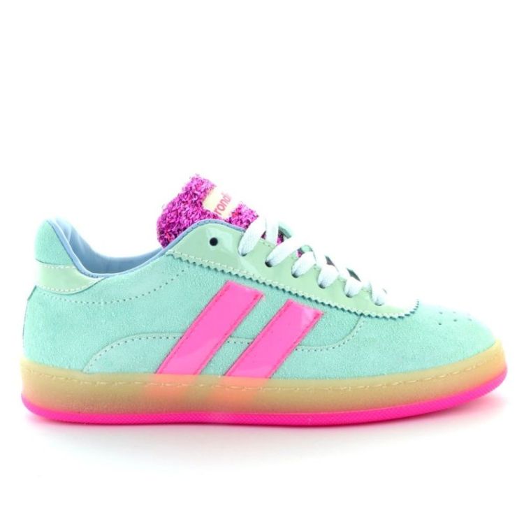 lage sneaker A aqua rosa