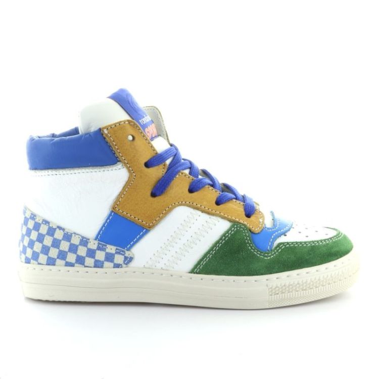 hoge sneaker AT verde blu