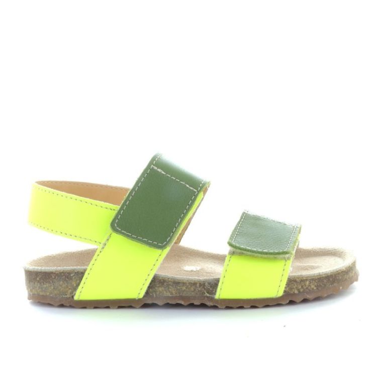 open voorgevormde sandaal giallo green