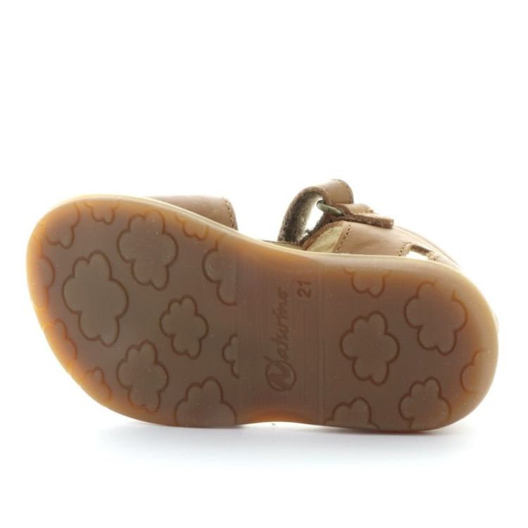 open sandaal eerste stapper cognac