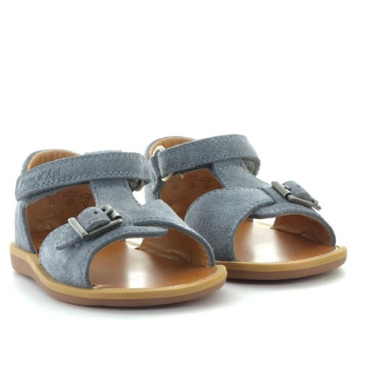 open sandaal eerste stapper denim