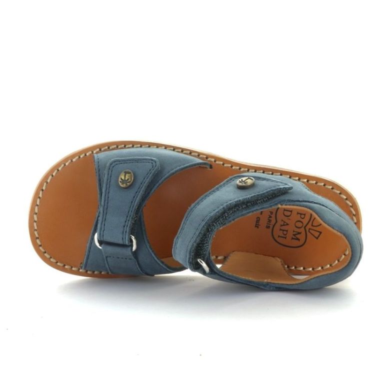 open sandaal blue gris
