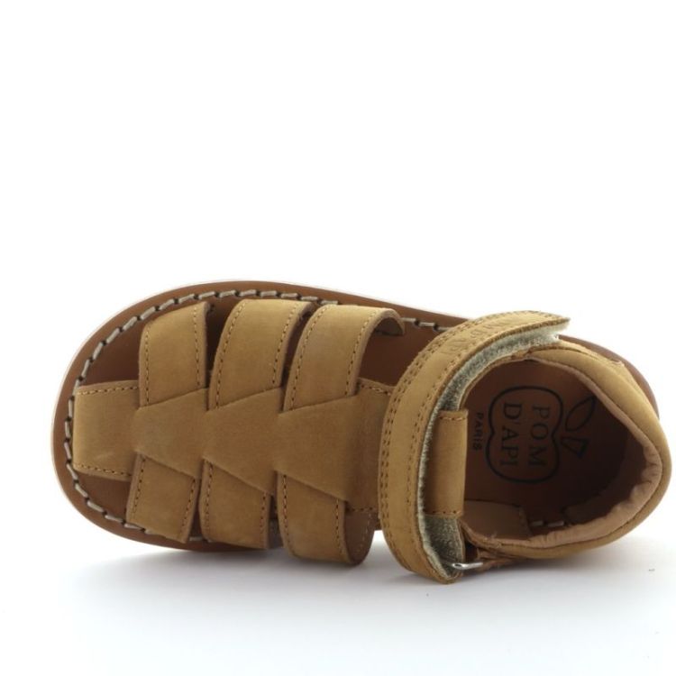 gesloten sandaal camel