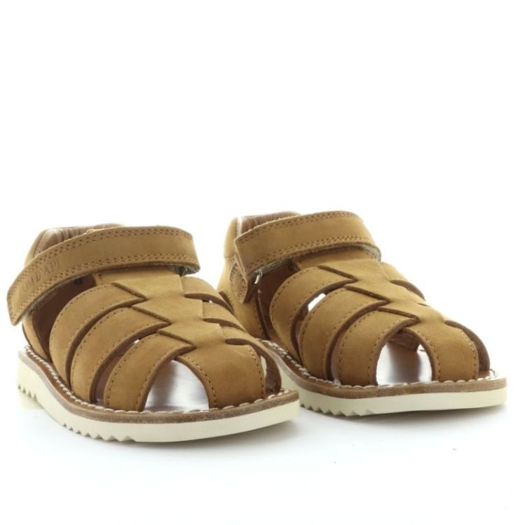 gesloten sandaal camel