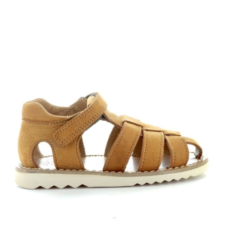 gesloten sandaal cognac