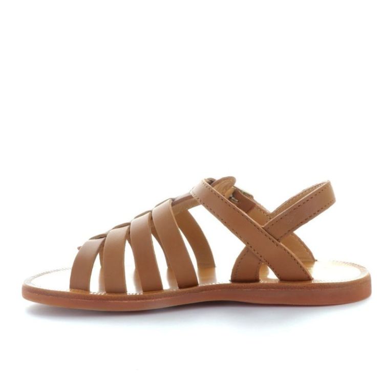 stevige gesloten sandaal camel
