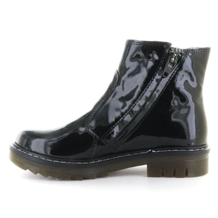 stoere enkellaars vernis noir