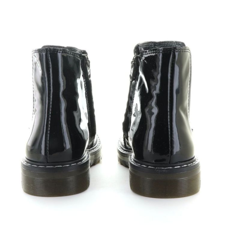 stoere enkellaars vernis noir