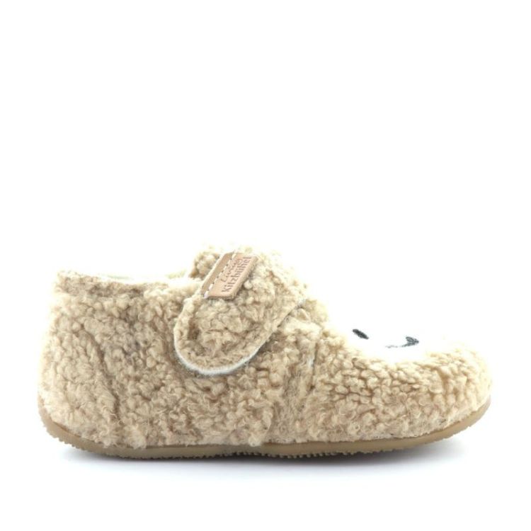 smiley wollen pantoffel camel
