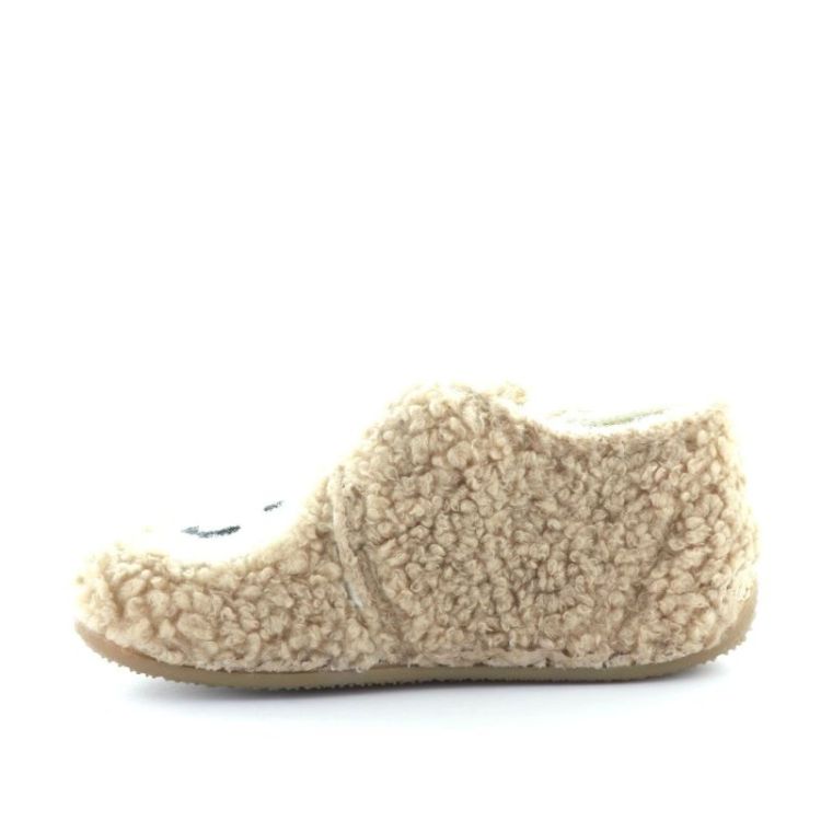 smiley wollen pantoffel camel
