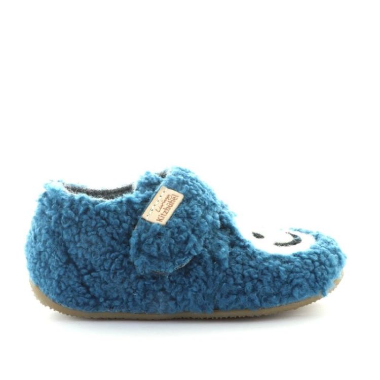 smiley wollen pantoffel lyons blue