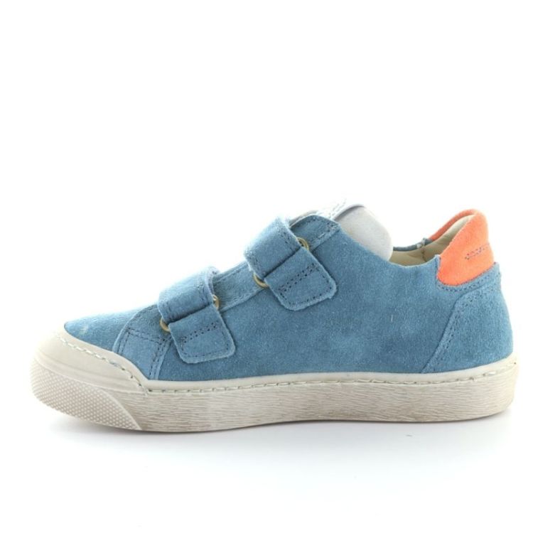 bumper sneaker met velcro jeans orange