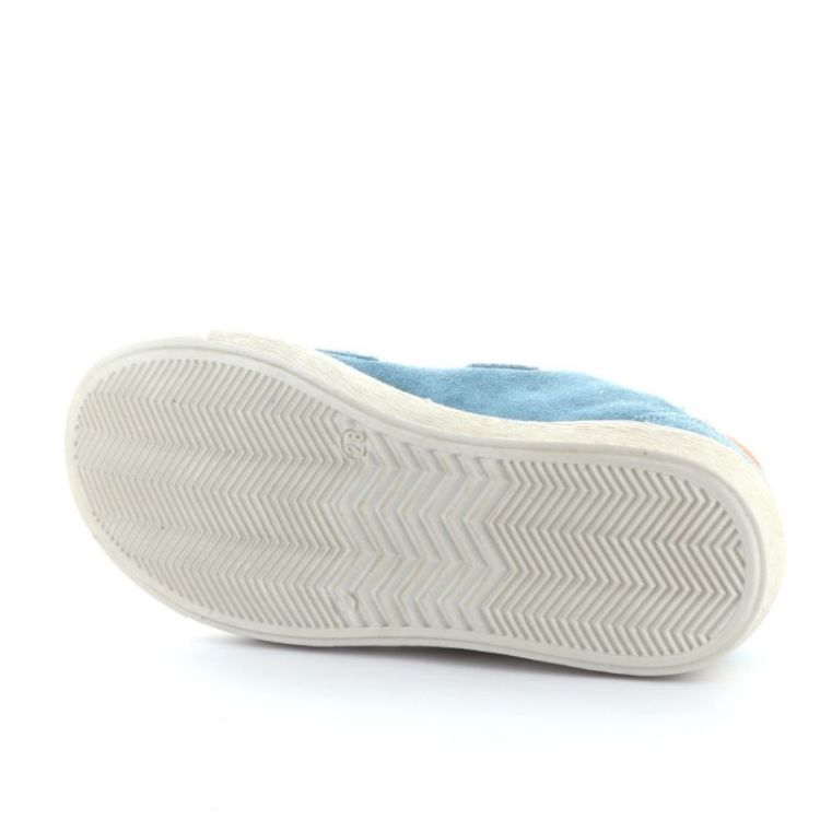 bumper sneaker met velcro jeans orange