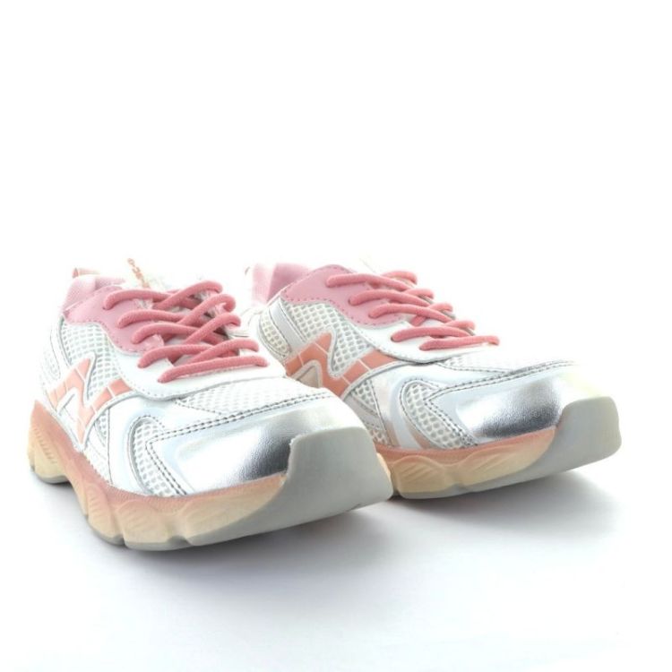 chunky light sneaker silver white pi