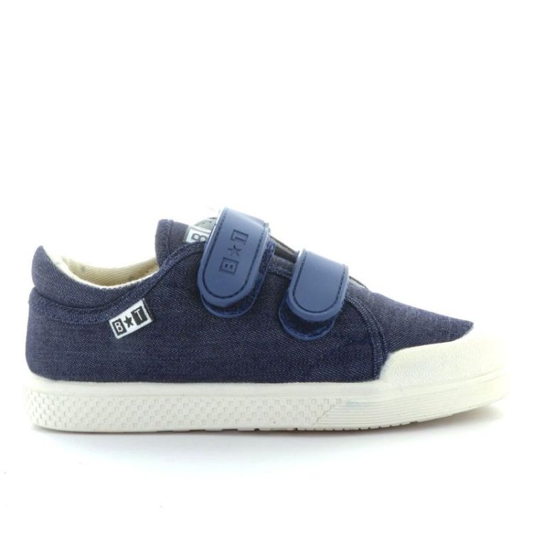 bumper sneaker in textiel jeans