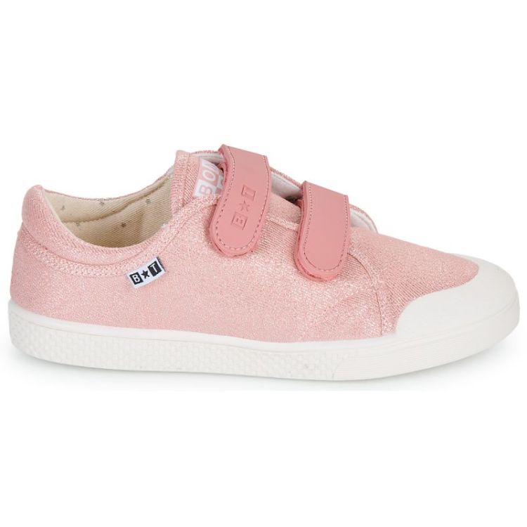 bumper sneaker in textiel pink