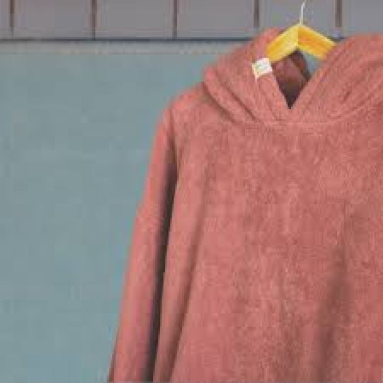 poncho in badstof 