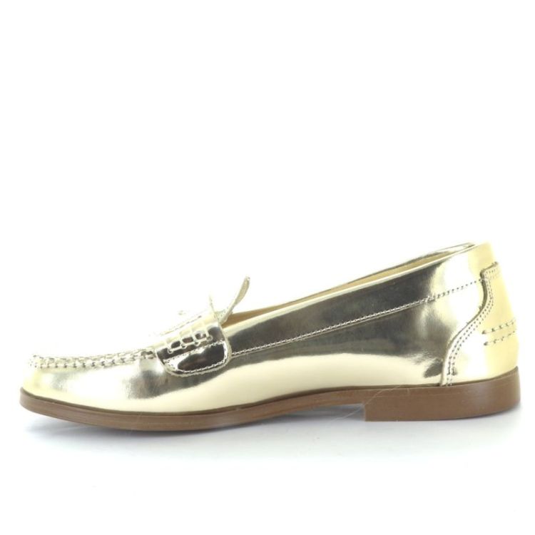metallic loafer champagne