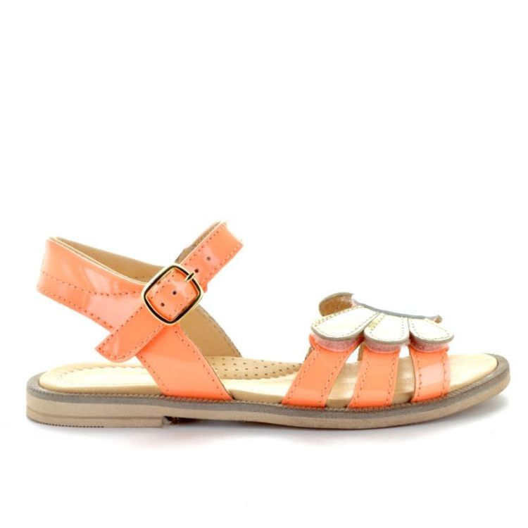 open sandaal arancia fluo
