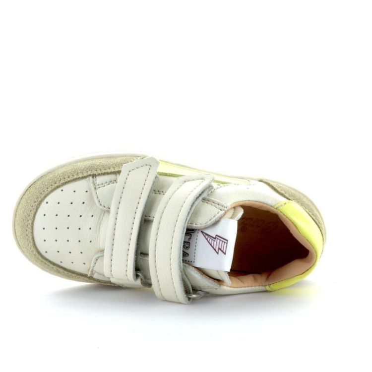 lage velcro sneaker citron